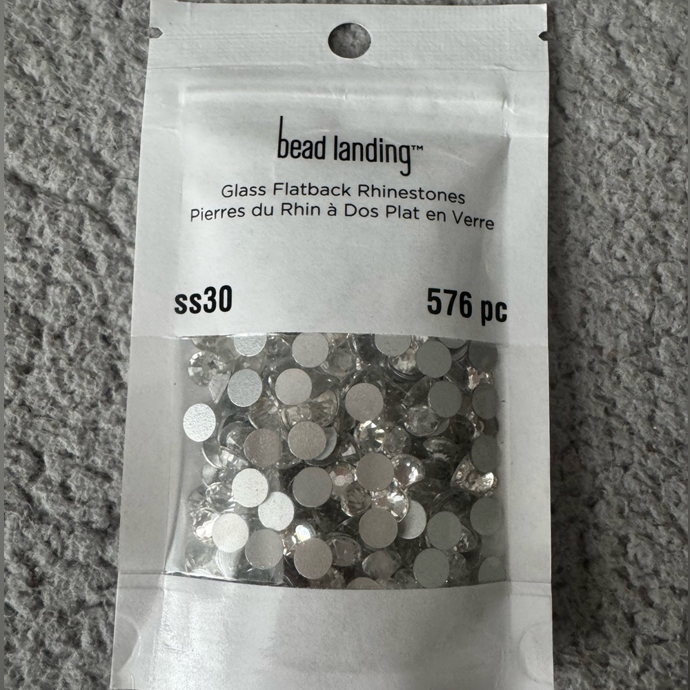 Bead Landing Flat Back Glass Rhinestones